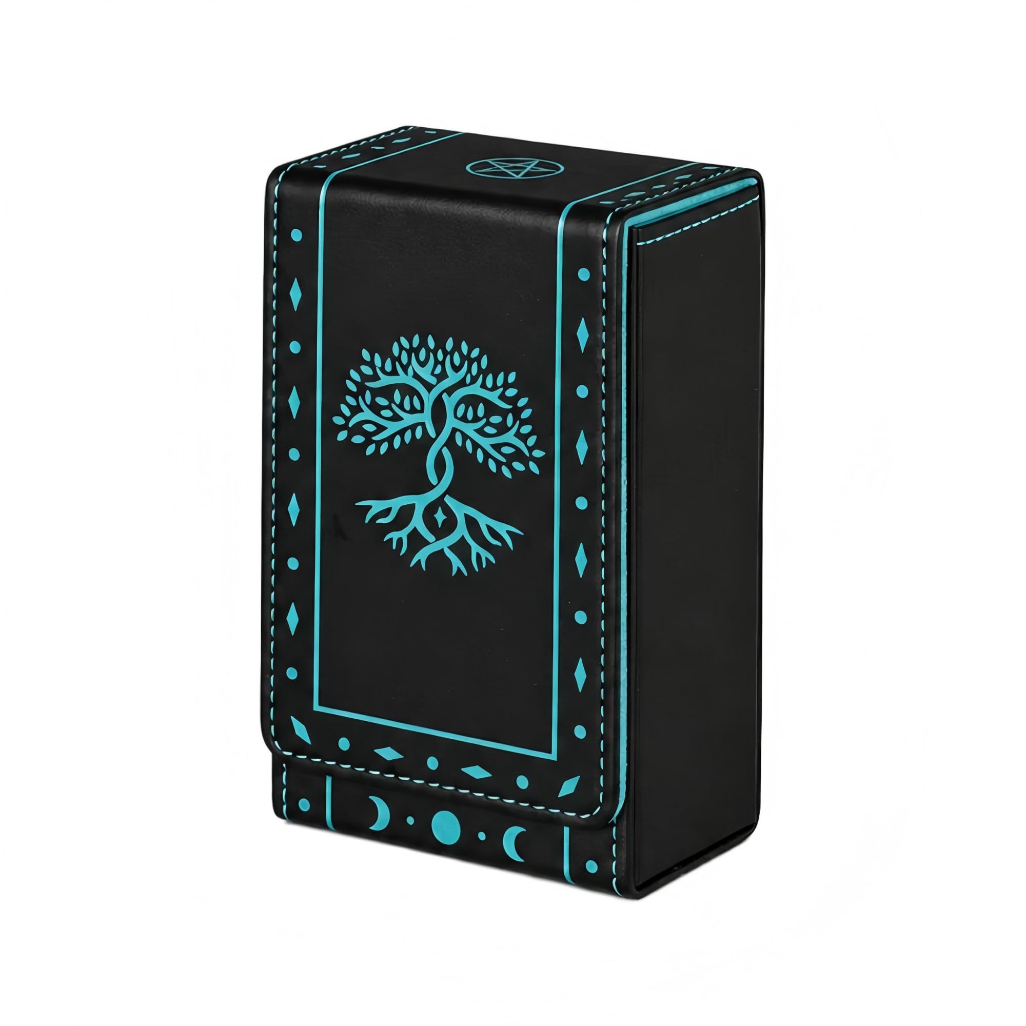 FNYDOX Leather Tarot Card Protective Case - Tree of Life Tarot